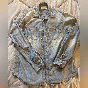 Ralph Lauren Chambray Denim Button Down shirt Unisex Large